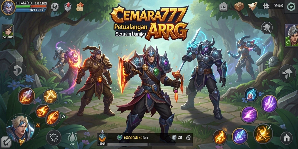 Gameplay seru dalam CEMARA777 dengan aksi pertarungan yang dinamis.