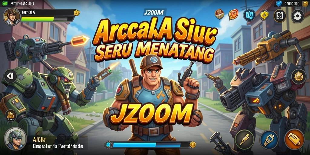 Screenshot gameplay <strong>J200M</strong> yang menunjukkan aksi seru dan tantangan Arcade.