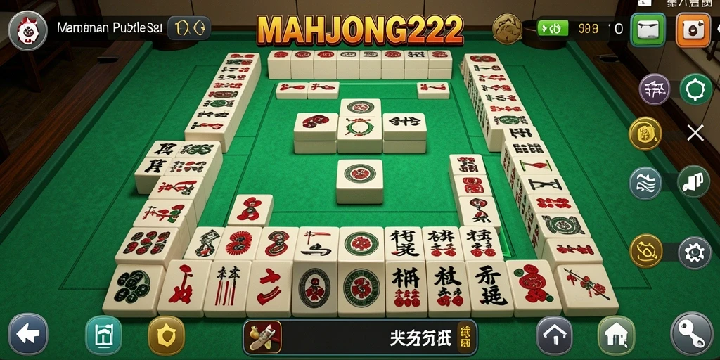 Screenshot MAHJONG222 menampilkan gameplay menarik untuk menyelesaikan teka-teki.